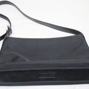 Black Coach Shoulder Bag (Bottom Logo)